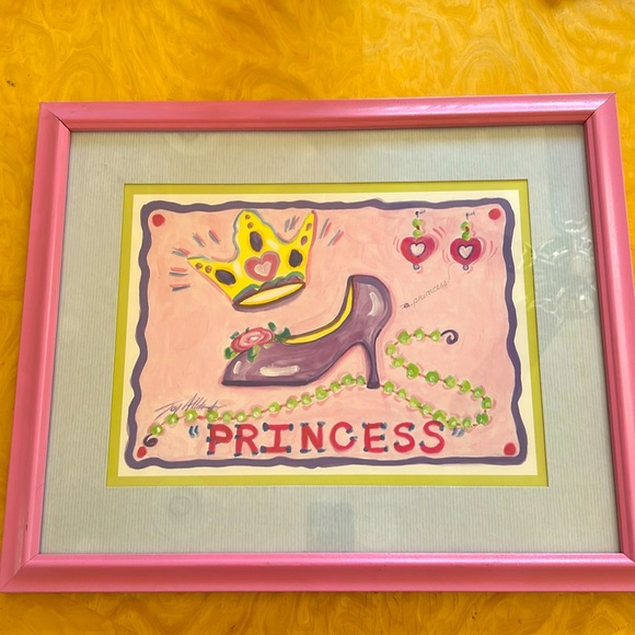 Home Interiors Other - Home Interiors “Princess” Painting with Pink Frame